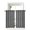 Black, variant on Black Stripes Tier Curtains 45 Inch Length,Sheer Curtains for Bedroom Living Room Window Farmhouse Vertical Striped Vintage Rod Pocket Drapes Kitchen Curtains Small Half Window 27.5"x45" 2 Panels