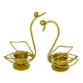 thumbnail image 3 of 2x Candelabro de Cisne Perfecl elegante de hierro nórdico soporte de vela para mesa de comedor oro, 3 of 8