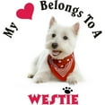 thumbnail image 3 of CafePress - My Heart Belongs To A Westie Pajamas - Women's Short Sleeve Print T-Shirt and Pants Light Cotton Pajama Set, 3 of 7
