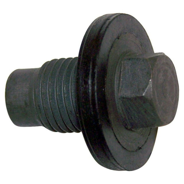 Crown Automotive Oil Drain Plug 6506214AA OE Replacement; Charcoal; Metal/Rubber; M14 X 1.5 Threads
