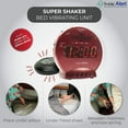 Sonic Alert - Sonic Bomb Dual Alarm Clock with Bed Shaker Vibrator and Digital Display Tecnology - Red - image 2 of 8