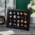 thumbnail image 4 of Enamel Pin Display Frame 9.1x13.2x0.8 Inch Pin Collection Display Case Pins Collection Shadow Box Cabinet Brooch Collect Frame for Medals Enthusiast Collectibles for making, 4 of 5