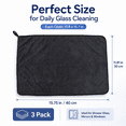 thumbnail image 2 of Microfiber Shower Cleaning Cloths, 3 Pack Super Absorbent Cleaning Towels for Bathroom, Glass, Windows, Car & Home Cleaning (11.8 x 15.7 in), 2 of 7