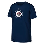 Youth Outerstuff Navy Winnipeg Jets Primary Logo T-Shirt