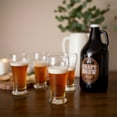Libbey Craft Brews Beer Glass Set with Glass Growler and Metal Cap, 4
