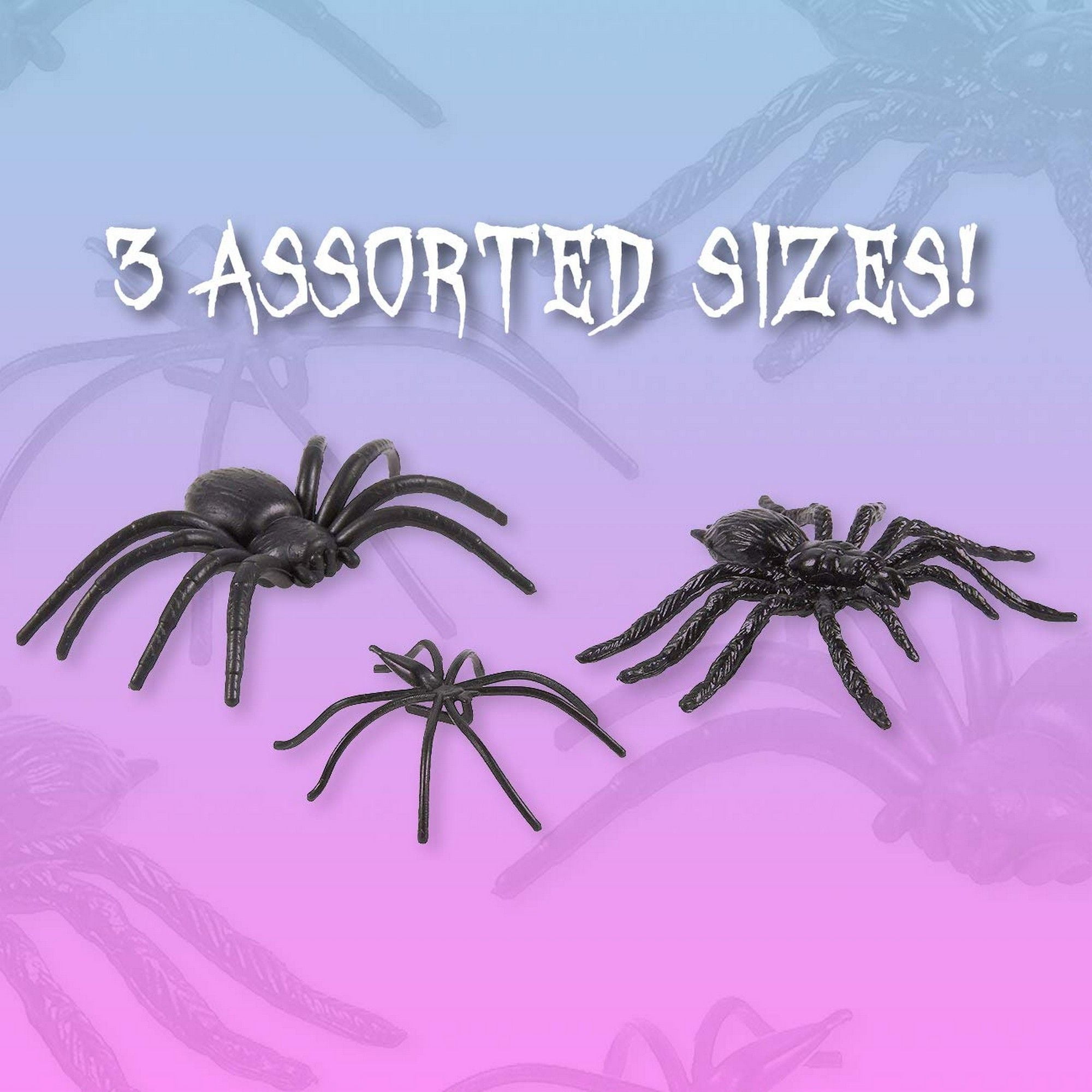 bag of plastic spiders