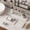White, variant on 3-Piece Diatomaceous Earth Stone Tray Set – Fast Drying, Durable Material, Groove Design – Extra Large 11.8” + Large 7.9” + Square 3.9” – Kitchen/Bathroom Countertop Drying Pad, Gray