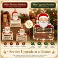 thumbnail image 3 of A Few Bucks for Christmas – Cash Gift Holder Ornament,Crystal-Clear Hanging Cash Holder for Christmas Tree,Clear Luminous Ornament with Built-In Bar for Rolled Bills,Festive Cash Surprise Display, 3 of 8