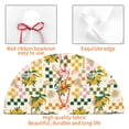 thumbnail image 4 of Yiaed Lemon Print Christmas Tree Skirt , Tree SkirtsTree Mat for Christmas Winter Holiday Indoor Decorations-30", 4 of 7