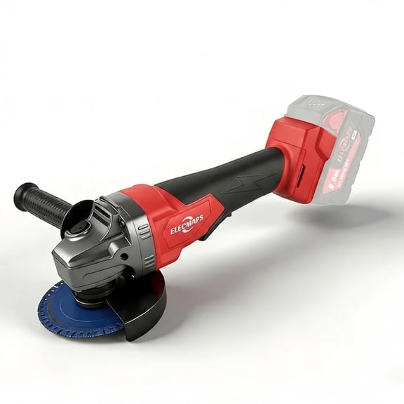 ELECMAPS Cordless Angle Grinder, 4-1/2" & 5" Compatible with Milwaukee M18 Battery, 3-Speed Adjustable, 8000 RPM Max Motor, Power Tool for Metal Grinding and Cutting