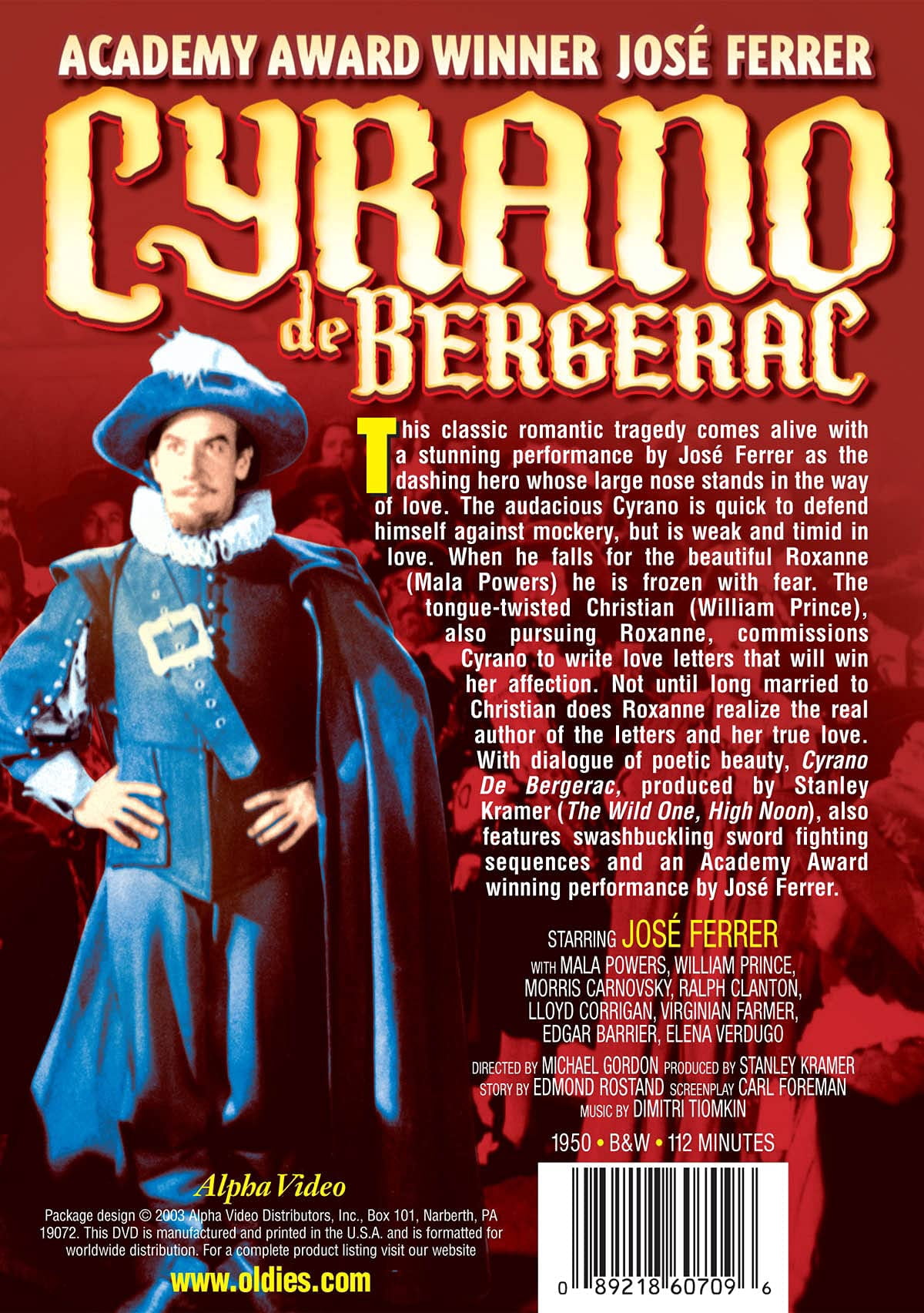 Cyrano de Bergerac (1950) [DIGITAL VIDEO DISC] Black & White