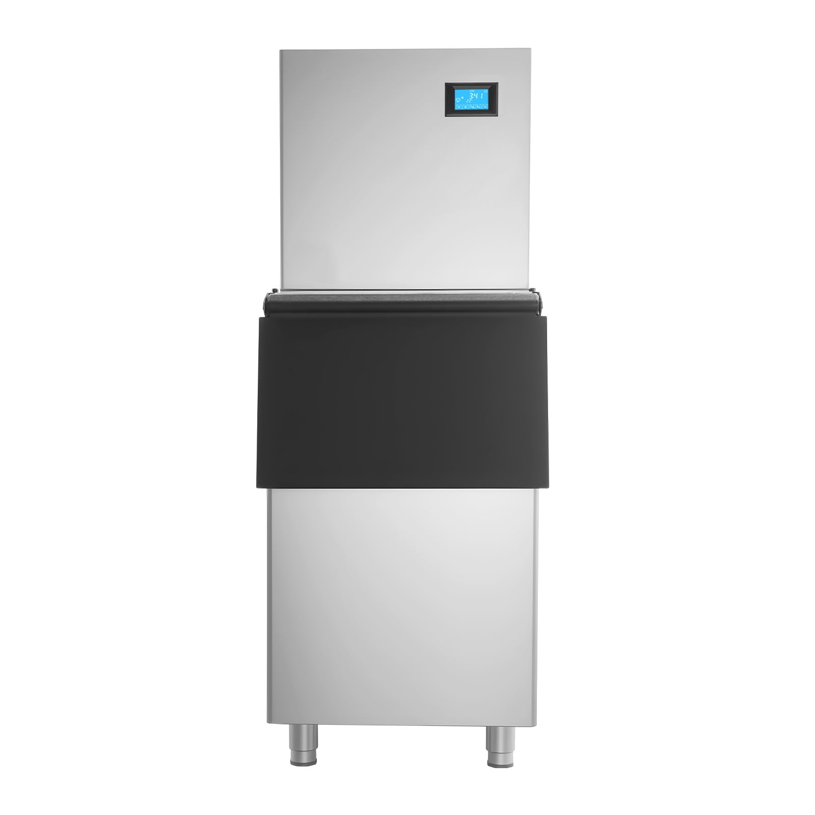 KFFKFF Commercial Ice Maker Machine, 360LBS/24H Ice Production with 250LBS Storage Capacity, Automatic Self-Cleaning Ice Maker with Touchscreen for Bars, Cafes, Restaurants, and Businesses