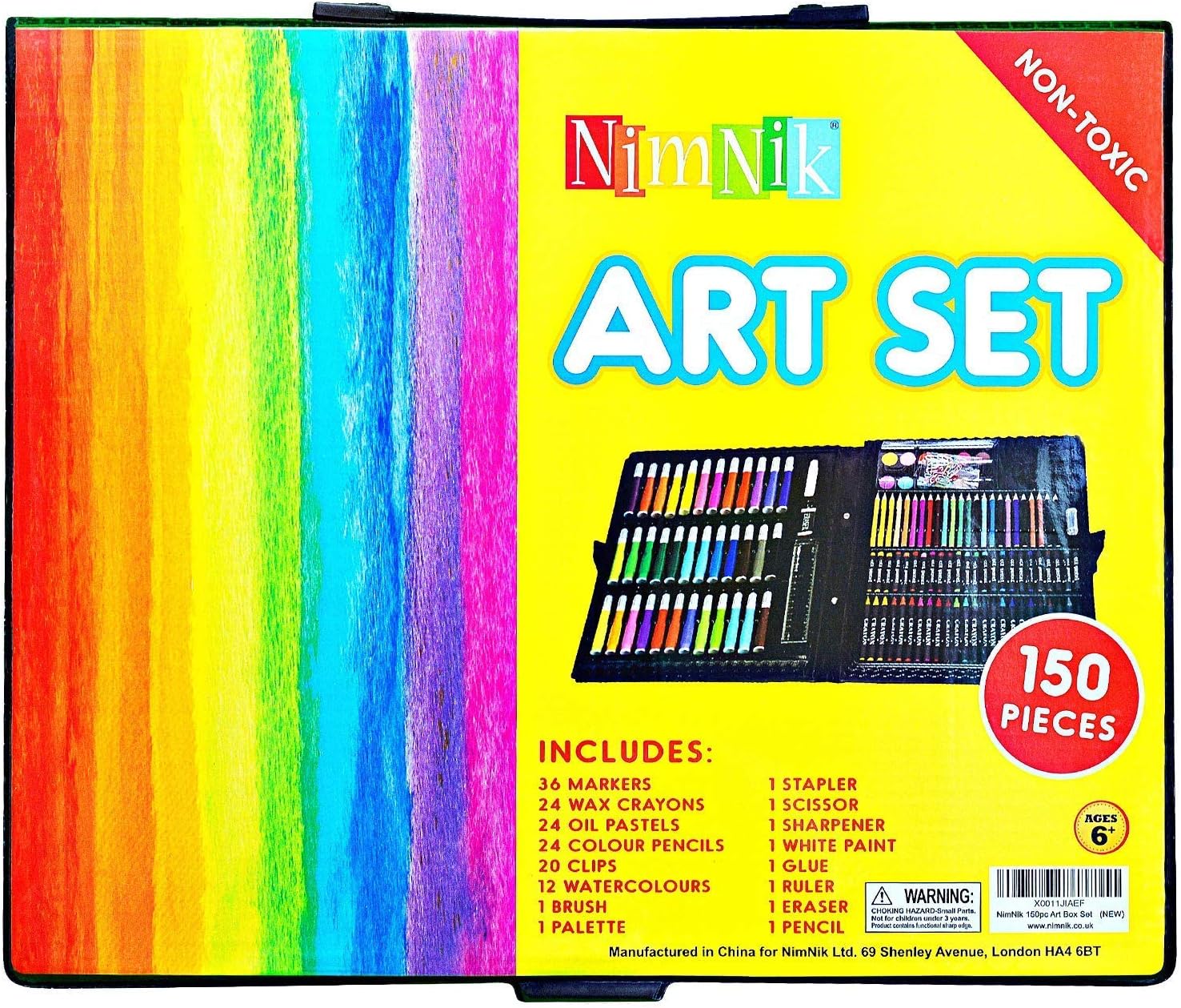 YEHOOM Art Case for Kids 6 7 8 9 10 11 12 Years Olds - 150 pcs Kids Art Kits Sets | Art Supplies Coloring Set for Kids Artist Drawing Kits for Girls Boys