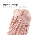 thumbnail image 3 of Botas de Vaquera para Niñas DREAM PAIRS con Flecos y Borlas Rosa Talla 13, 3 of 6