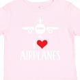 thumbnail image 4 of Inktastic Plane I Love Airplanes Boys or Girls Toddler T-Shirt, 4 of 5