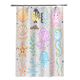 thumbnail image 1 of Cortina Para Baño Impermeable Tela 180x180cm Con 12 Xtellar multicolor, 1 of 3