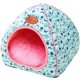 thumbnail image 1 of Cama para perros y gatos en forma de yurta de tela con almohada, alfombra plegable cálida y lavable para mascotas, cama para perros para otoño e invierno, cómodo colchón para mascotas, azul S ER, 1 of 5