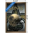 thumbnail image 3 of NFL New Orleans Saints - Helmet 16 Wall Poster, 14.725" x 22.375", Framed, 3 of 3