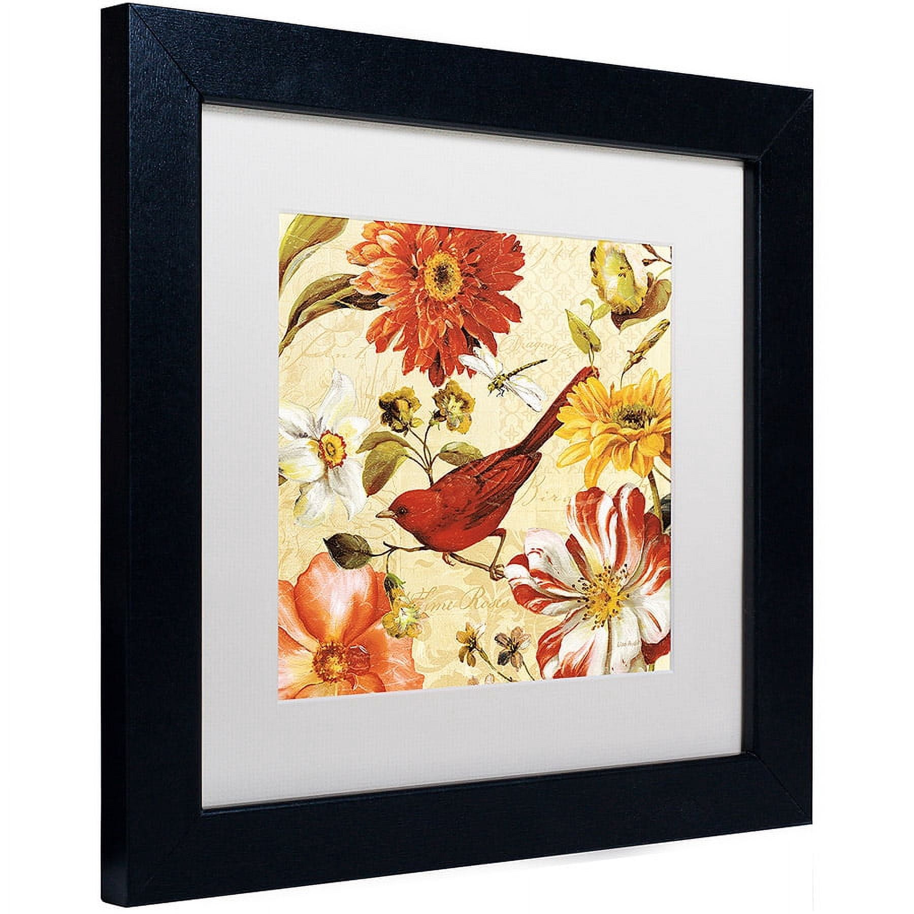 Trademark Fine Art "Rainbow Garden Spice III" Canvas Art by Lisa Audit, White Matte, Black Frame