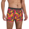 thumbnail image 5 of Men's Boxer Briefs, Cucumber flower ratta Soft Comfy Mens Underwear Boxer Briefs Breathable With Widen Waist, 5 of 7