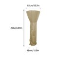 thumbnail image 3 of Universal Patio Heater Cover Outdoor Standup Round Furniture Protection with Zipper - Waterproof Dustproof All Season Protection(B), 3 of 3