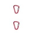 thumbnail image 2 of Wweixi 1/2/3 Mousqueton Résistant à l'Usure Technologie Avancée Grand Application Coloré Résistance aux Impacts Renforcée Pinces à Carabiner pour Extérieur Rouge 2 Pcs, 2 of 6