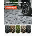 thumbnail image 2 of VEVOR Gravel Grid, 2 Inch Depth, 17.06 x 8.86 FT / 5200 x 2700 mm, 1880 LBS Per Sq ft Grass Ground Retainer, Permeable Geo Grids Driveway Stabilization, for Garden, Patio, Walkway, RV Parking Slopes, 2 of 9