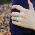 thumbnail image 4 of CILENON 2.7Mm New Silicone Ring For Men And Women Silicone Ring Ring Couples Ring (Mint Green,B), 4 of 4