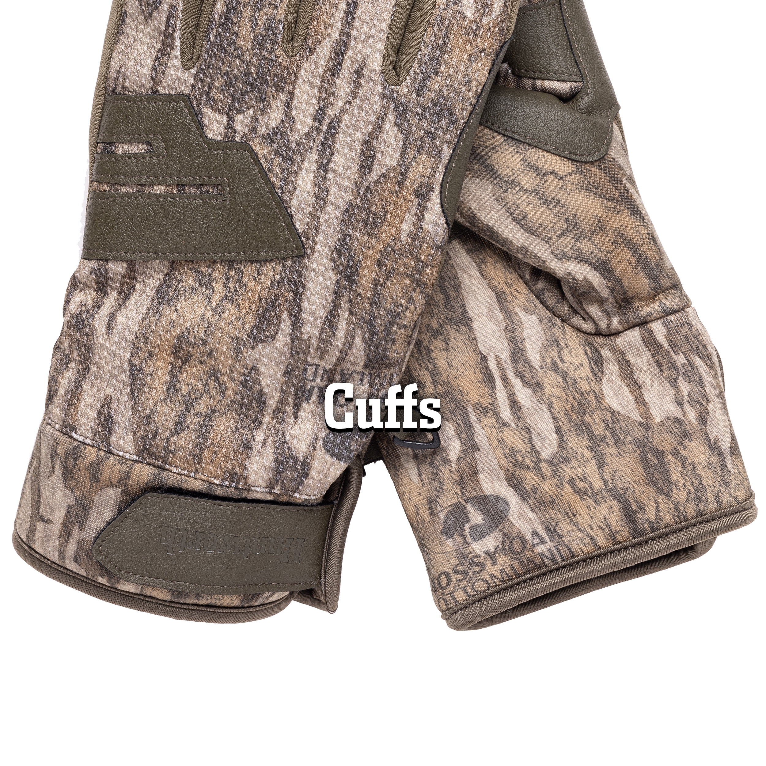 Huntworth Men's Commander Heavyweight Hunting Gloves – Mossy Oak Bottomland, Size L/XL