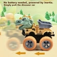 thumbnail image 4 of 5PCS Dinosaur Truck Toys for 2 3 4 5 Year Old Boys,360° Rotating Push and Go Cars,Inertia Stunt On-Road Vehicle,Great for Birthday Party Gift for Boys Girls, 4 of 5