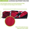 thumbnail image 2 of Champion Sports Lacrosse Equipment Bag - Green, 2 of 5