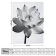 thumbnail image 4 of PRATYUS Lotus Flower Flannel Throw Blanket for Sofa Couch All Seasons Cozy Travel Outdoor Blanket, Lightweight Desk Blanket, Excellent Hand Feel, Anti-Pilling, Anti-Wrinkle, Perfect Gift 50x60in, 4 of 6