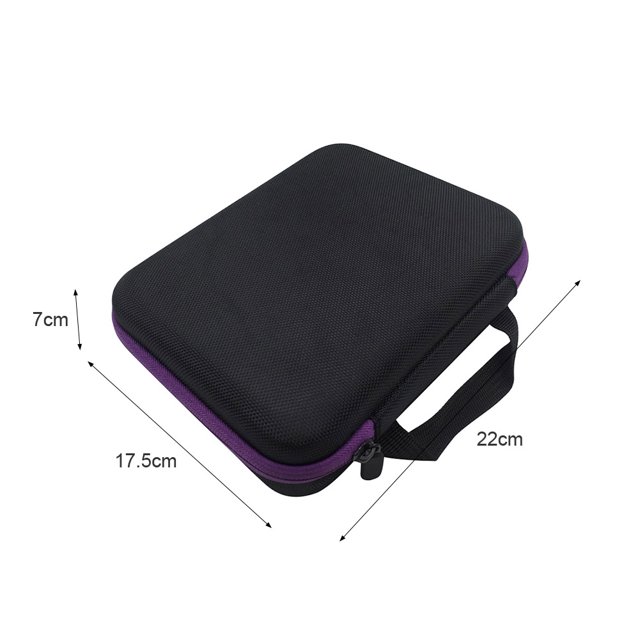 Organizador Bolsa de almacenamiento de aceite esencial de 30 rejillas Caja de contenedor de botellas de perfume (púrpura) Ehuebsd Libre de BPA