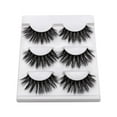 thumbnail image 2 of Mink Eyelashes - False Eyelashes 3 Pairs 6D Mink Lashes - Wispy Lashes Natural Look Faux Mink Eyelashes Dramatic Lashes Fluffy Cat Eye Reusable Lashes Pack Extension |002-0.6 inch, 2 of 7