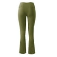 thumbnail image 4 of Bjutir Yoga Pants For Women Solid Color High Waist Wide Leg Sports Workout Yoga Running Summer Women Leggings Casual Fitness Yoga Pants Green Xxl, 4 of 7