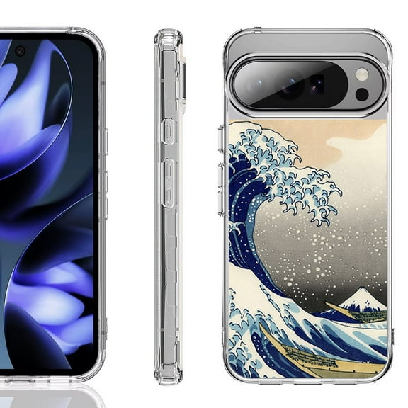 For Google Pixel 10 / 10 Pro Shockproof Phone Case, by OneToughShield - Great Wave