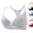 03# Gray, variant on Women's Lace Racerback Front Closure Bra, Underwire Support Push Up T-Back Everyday Bra 2026 Gray 85B