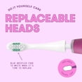 thumbnail image 5 of Frida for Kids Electric Toothbrush for Kids, Soft Bristles, Fuchsia, 1 Electric Brush + 1 Replacement Head, 5 of 6