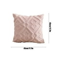 thumbnail image 3 of Vikakiooze Modern Pillowcase Woven Pillowcase Office Sofa Waist Pillowcase Bedside Cushion Cover Colors 17.7x17.7in, 3 of 6