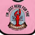 thumbnail image 4 of Inktastic Portland Maine Funny Lobster Lover Boys or Girls Baby Bib, 4 of 4