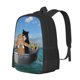 thumbnail image 1 of Disketp Two Brave Cats Are Floating On The Sea Iceberg Mochila Minimalista de Gran Capacidad, Mochila de Viaje para Escuela, Trabajo o Uso Diario, 1 of 6