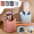 thumbnail image 1 of Vaidha 360鎺?Rotary Large Capacity Cosmetic Brush Bucket Portable Brush Storage Box, 1 of 4