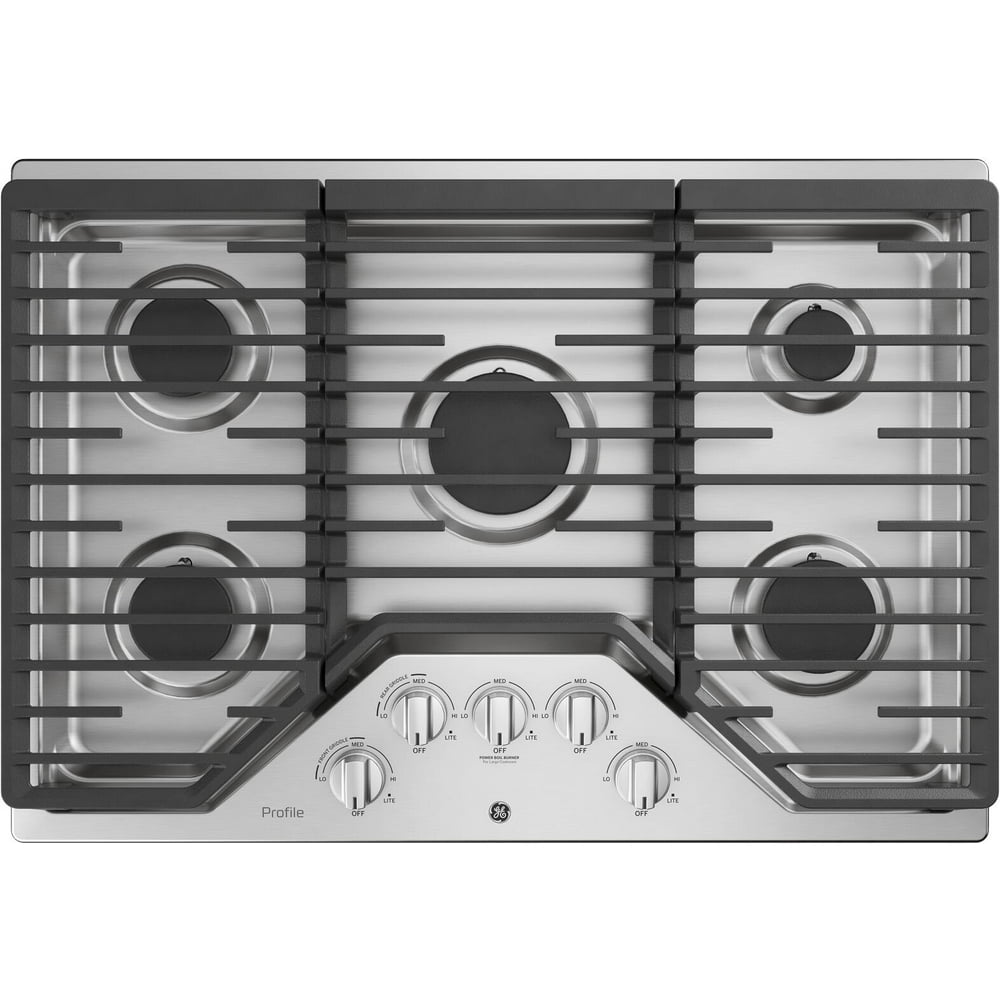 GE Profile PGP7030SLSS 30 Built In Gas Cooktop with 18 000 BTU Burner