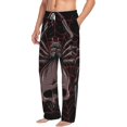 thumbnail image 2 of Balery Spider with Skull print Men's Pajama Pants,Ultra Lightweight Pjs,Lounge Pant-Large, 2 of 9
