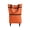 Orange, variant on mdesiwst Foldable Shopping Trolley on Wheels Heavy-Duty Waterproof Oxford Fabric Collapsible Grocery Bag with Silent Wheels Rolling Shopping Cart