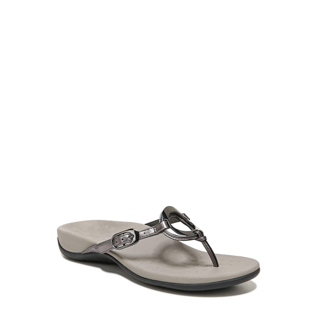 Sandalia de Tiras Traseras Rest Karina para Mujer Vionic Pewter Talla 10 US