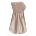 thumbnail image 4 of Haut Tube Plissé Sans Manches pour Femmes Blouse Tunique Sans Manches Été Chemise Unie, 4 of 4