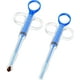 thumbnail image 1 of 2 piezas de émbolo de píldora para mascotas para gatos pequeños, dispensador de pistola de medicina para perros, pastilla para mascotas, tableta de punta suave, refuerzo de jeringa, alimentador de medicina animal para accesorios de alimentación (azul) JM, 1 of 5