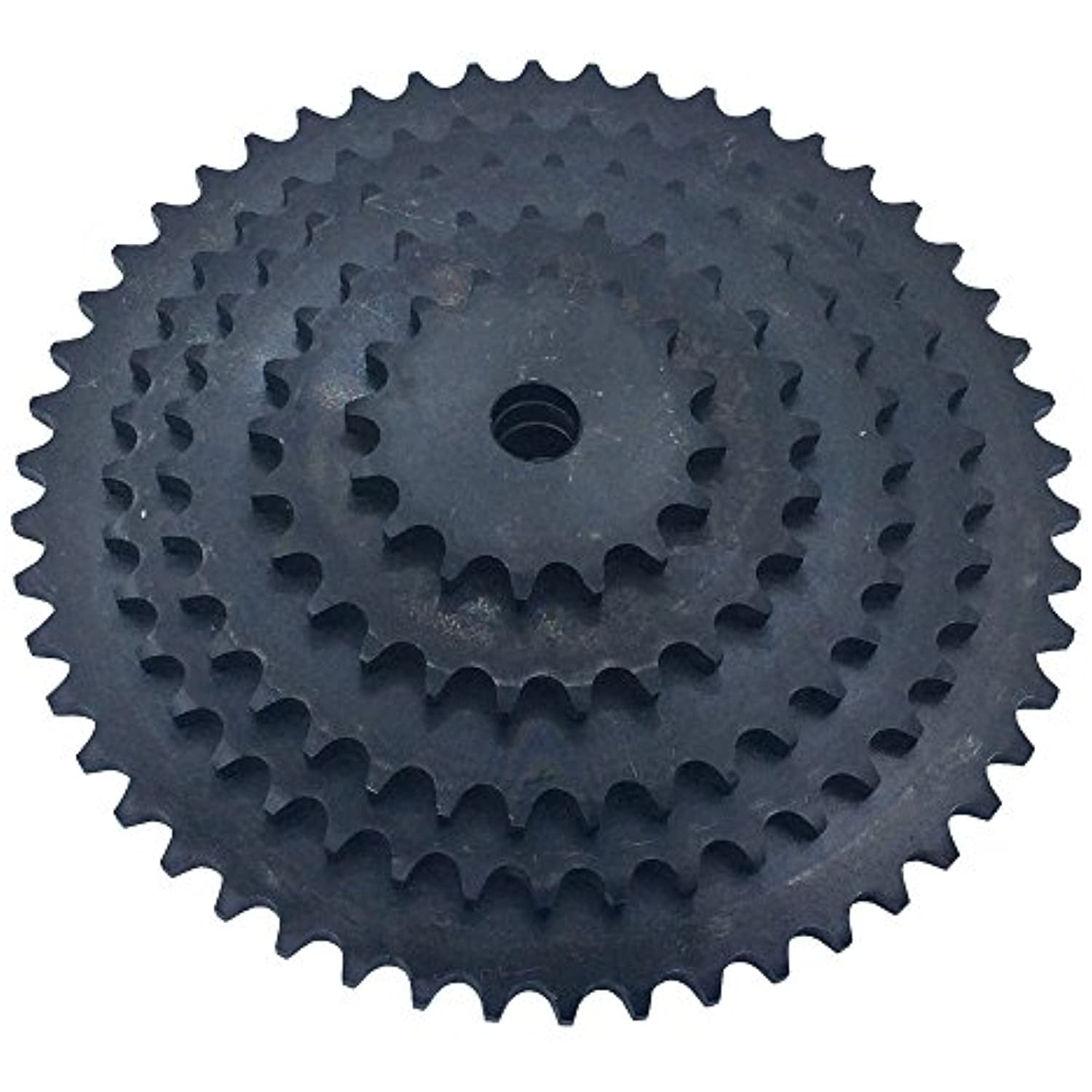 KOVPT # 40 Chain Plate Sprocket 49 Teeth Bore 0.719 Pitch 1/2 OD 8.088 Carbon Steel Black 1Pcs 