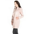 thumbnail image 5 of Kensie Women's Wool Blend Front Ruffle Coat, 5 of 6